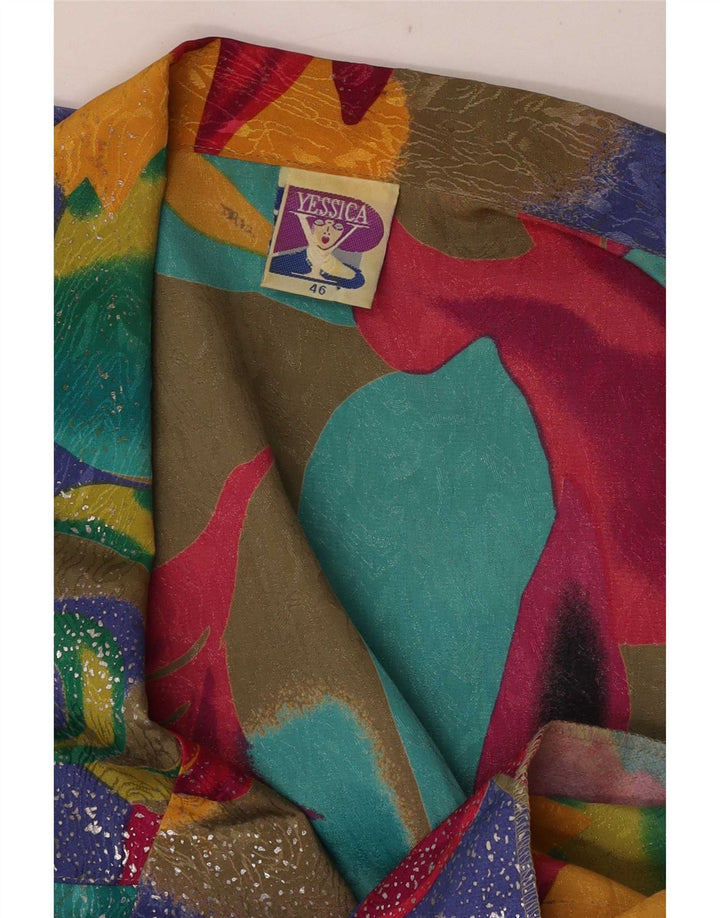 Jaqueta Blazer Oversized Feminina Yessica EU 46 XL Multicolorida Geométrica