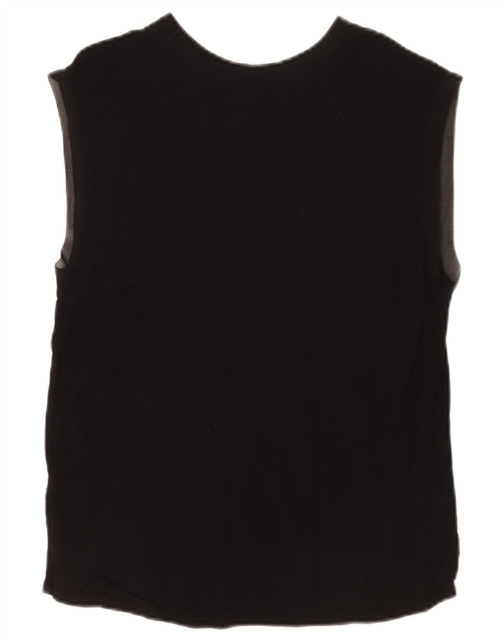 Colete feminino PEPE Jeans UK 10 pequeno viscose preta