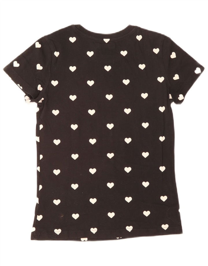Camiseta gráfica feminina Adidas Top IT 42 algodão geométrico preto médio