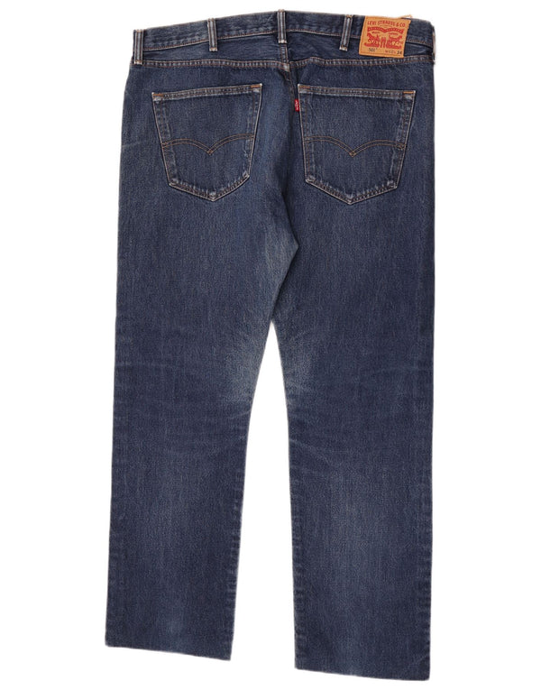 Levi's Masculino 501 Straight Jeans W40 L31 Azul Algodão