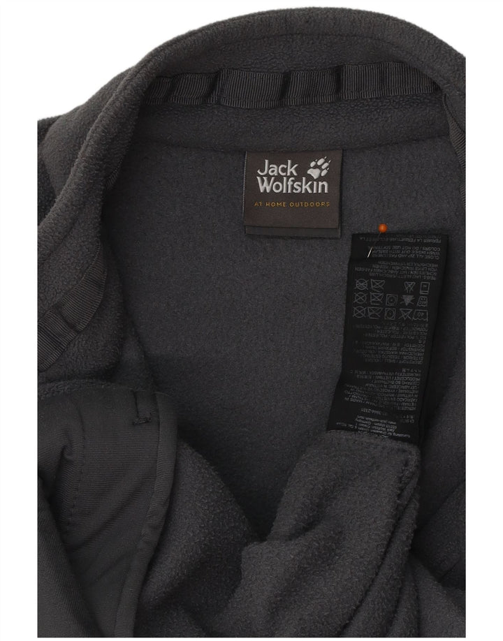 Jaqueta de lã masculina JACK WOLFSKIN Reino Unido 40 poliéster cinza grande
