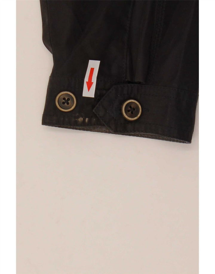 Jaqueta bomber masculina Marks & Spencer Reino Unido 40 grande poliéster azul marinho