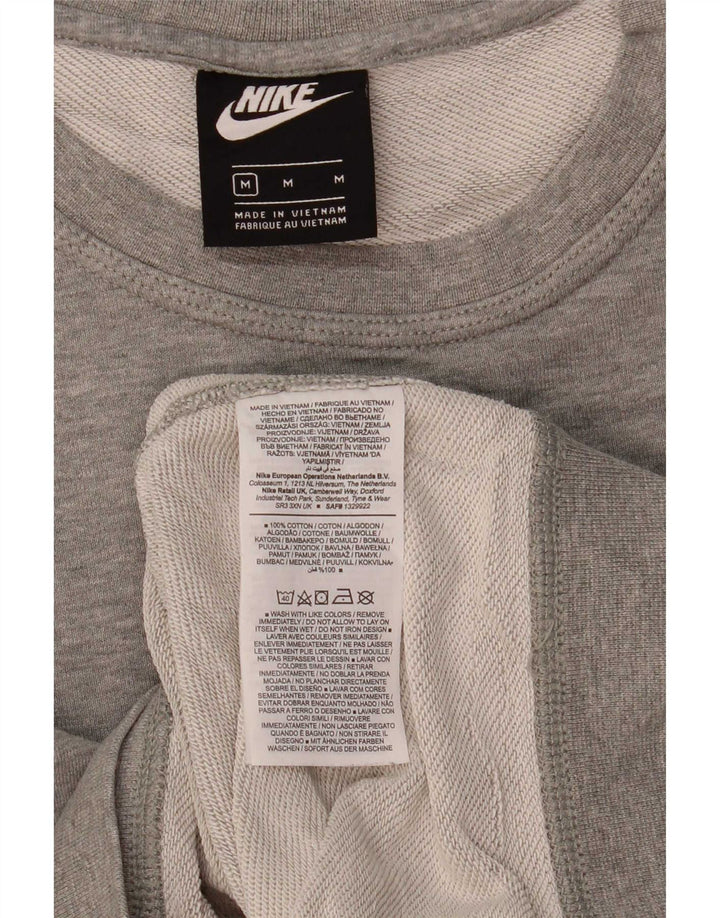 Moletom masculino Nike Jumper cinza médio algodão manchado