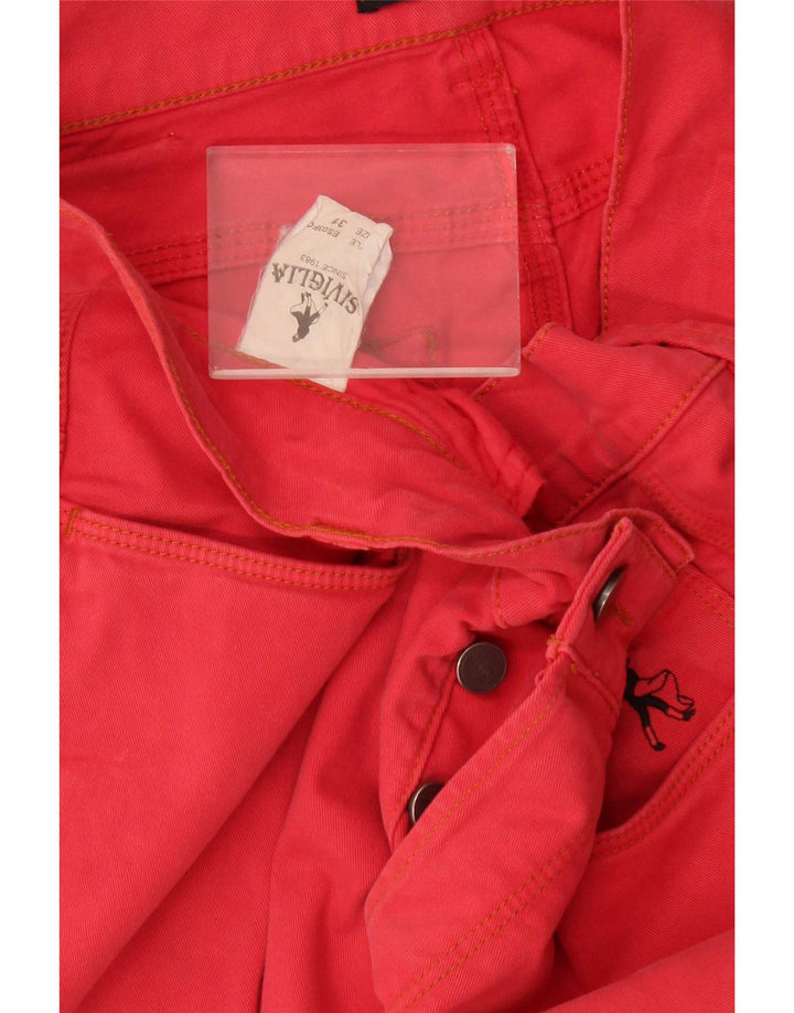 Shorts casual masculino SIVIGLIA W31 algodão vermelho médio