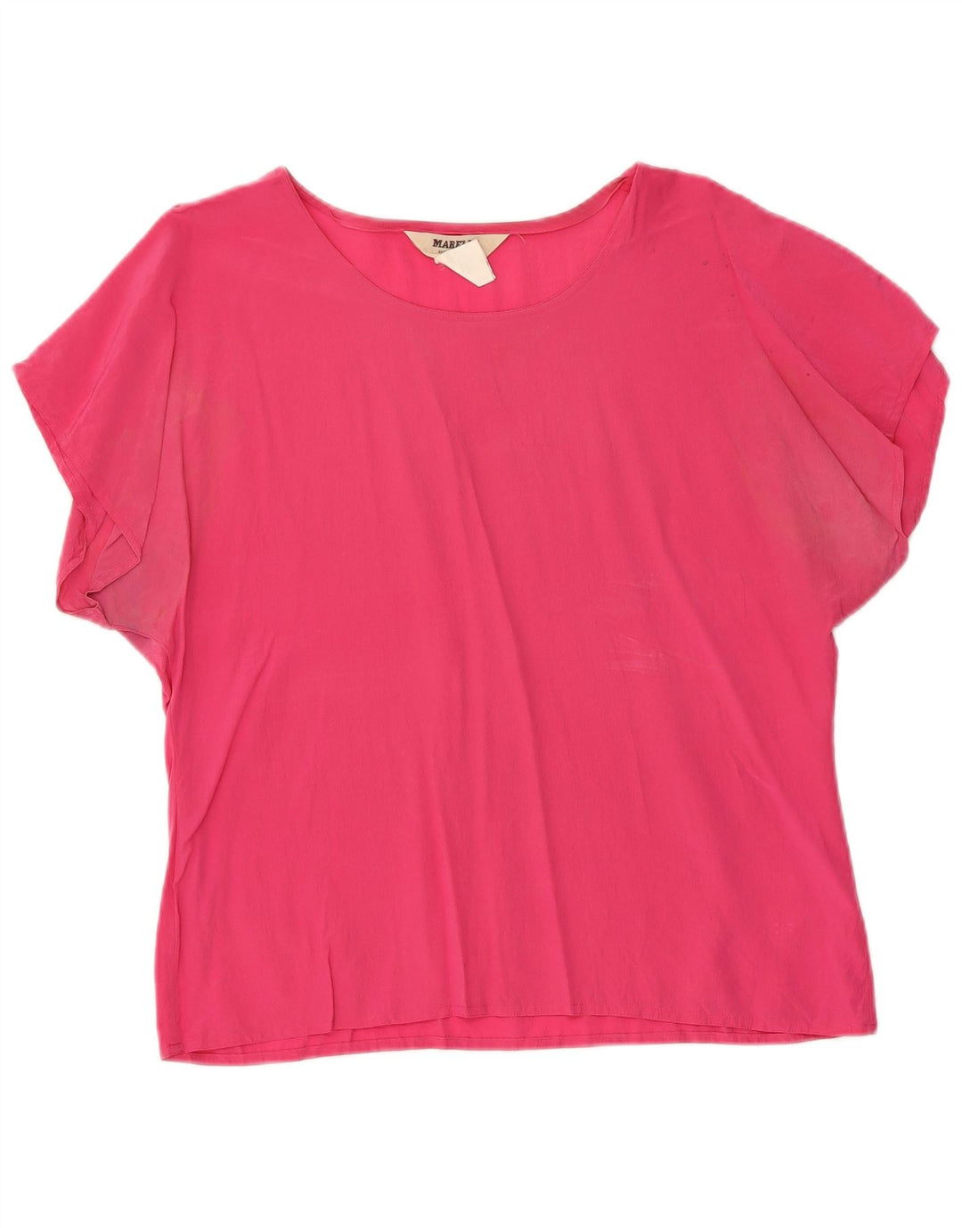 Blusa feminina MARELLA UK 16 grande seda rosa