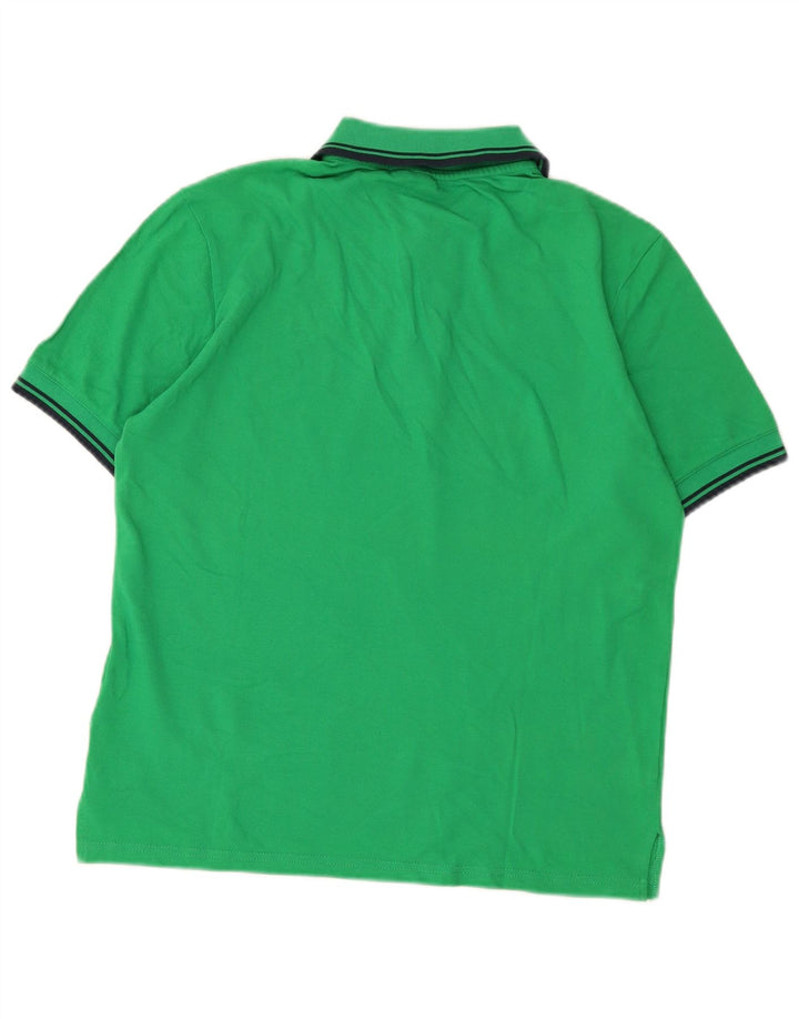 Camisa polo masculina UMBRO grande algodão colorblock verde