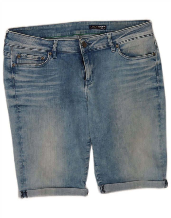 Shorts jeans feminino Tommy Hilfiger W31 algodão azul médio
