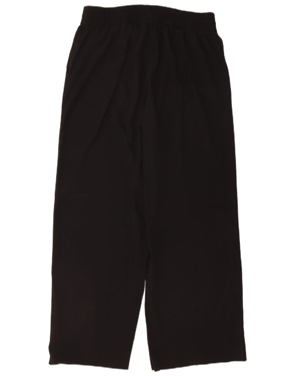 Marks & Spencer Womens Wide Leg Trousers UK 16 Large W34 L32 Black