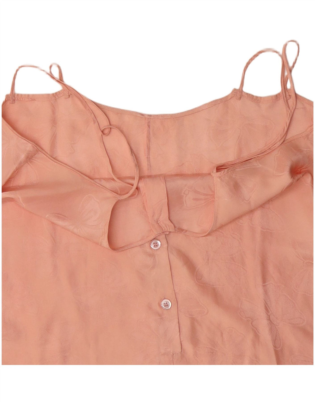 Top cami feminino vintage UK 16 grande rosa floral