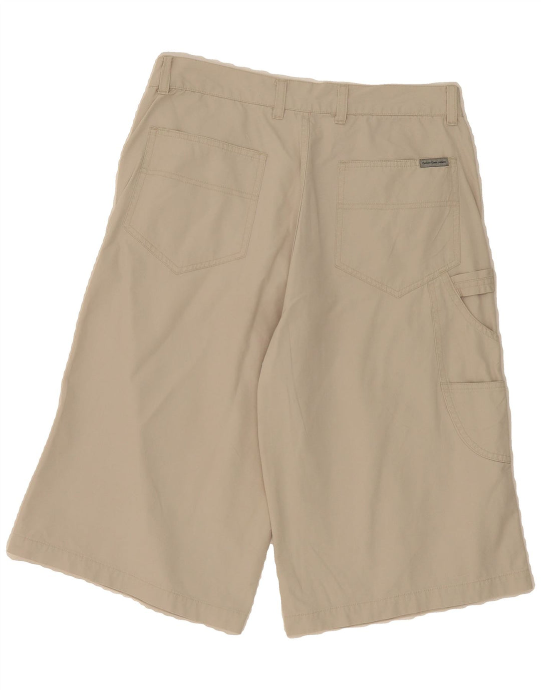CALVIN KLEIN Boys Cargo Bermuda Shorts 15-16 Years W32  Beige Cotton Vintage Calvin Klein and Second-Hand Calvin Klein from Messina Hembry 