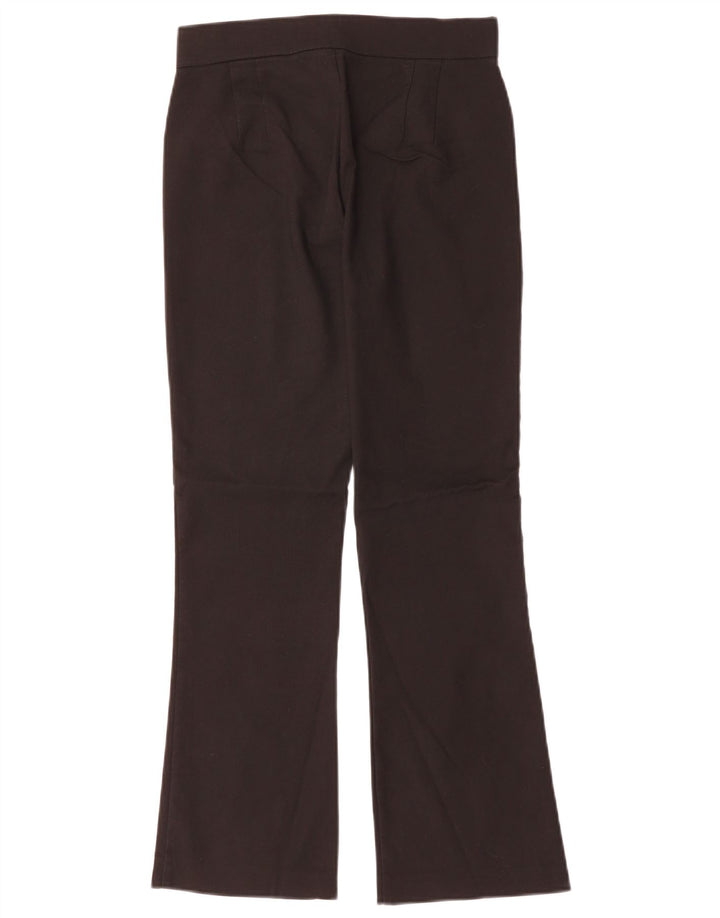 Zara Calça feminina casual bootcut pequena W26 L26 preta