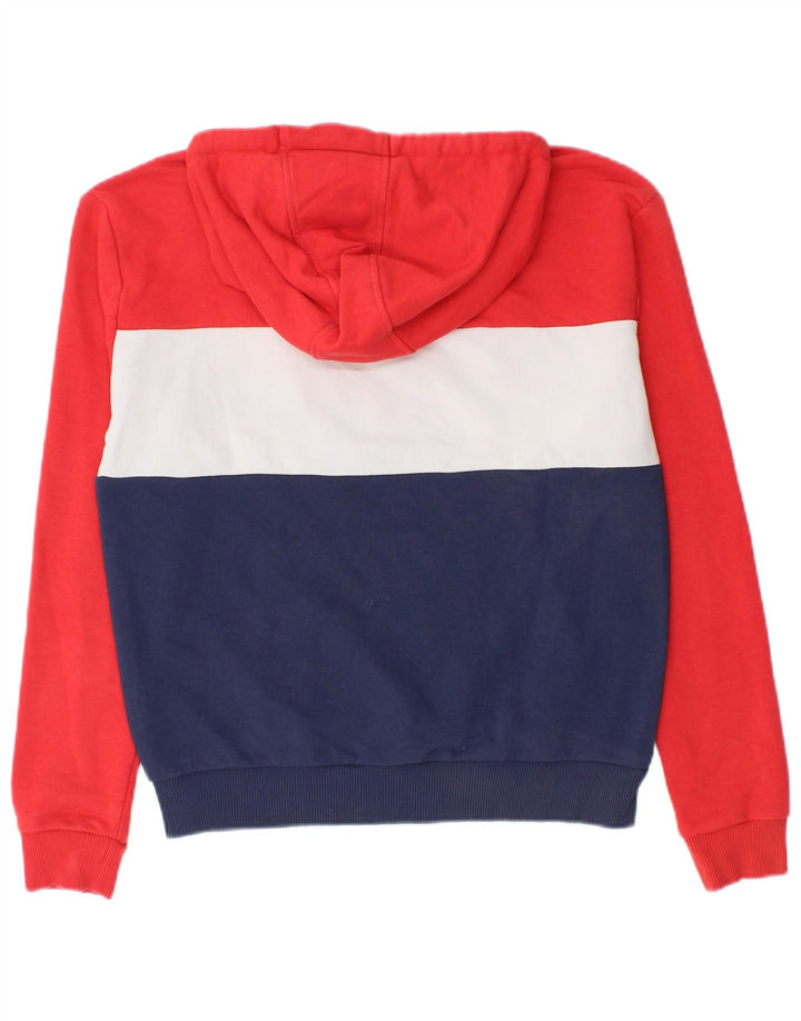 FILA feminino gráfico moletom com capuz pequeno bloco colorido multicolorido