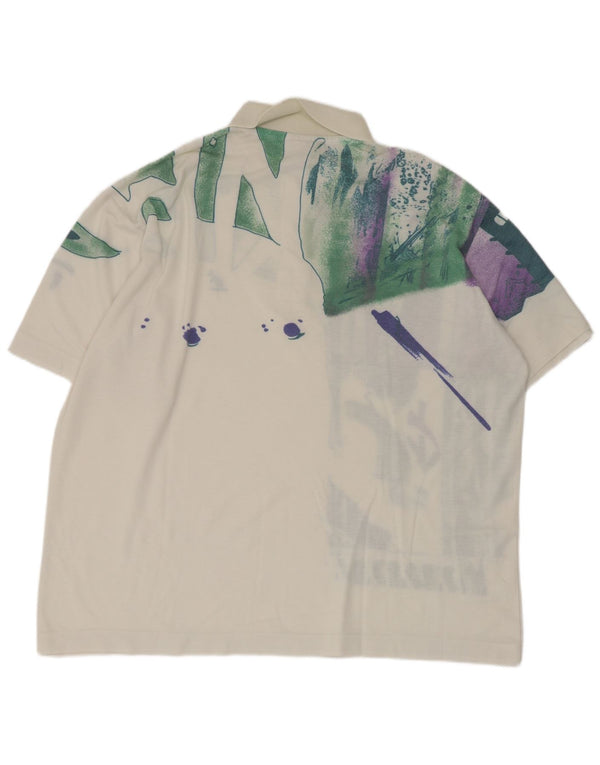 Camisa polo masculina AUSTRALIAN L'ALPINA IT 48 Médio Branco Geométrico