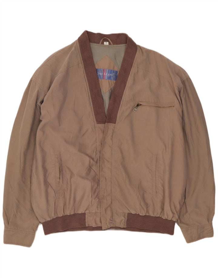 Jaqueta bomber masculina JEAN LEGALLI de ajuste solto IT 54 2XL poliéster cinza