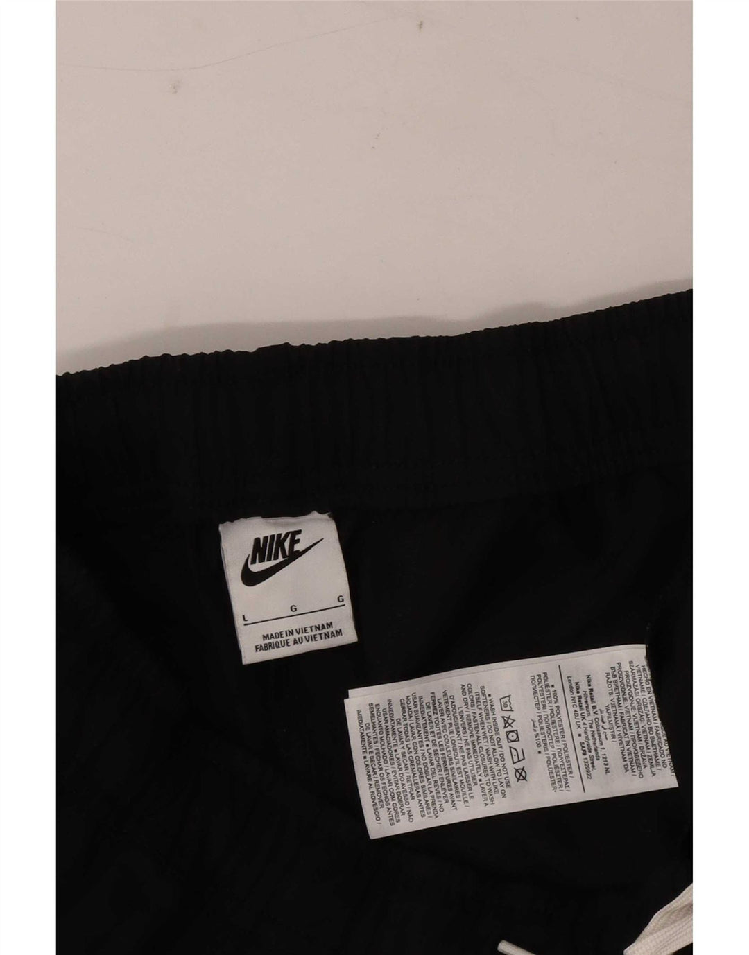 Calça de treino masculina Nike grande poliéster preto