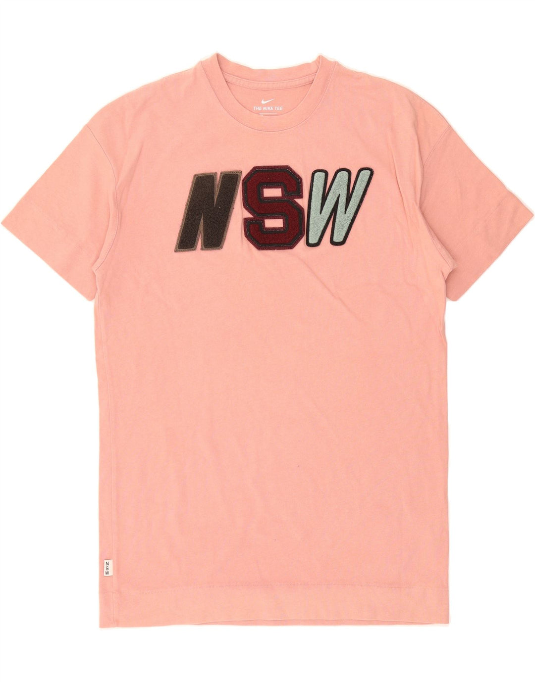 NIKE Mens Graphic T-Shirt Top Large Pink Cotton Vintage Nike and Second-Hand Nike from Messina Hembry 