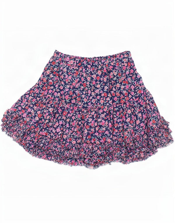 Joules Meninas Saia em Camadas 9-10 Anos W23 Azul Floral Poliéster