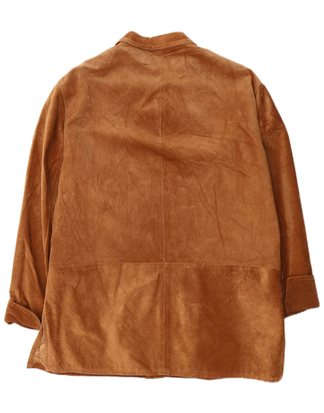 Sobretudo feminino de camurça KIROS IT 48 XL couro bege