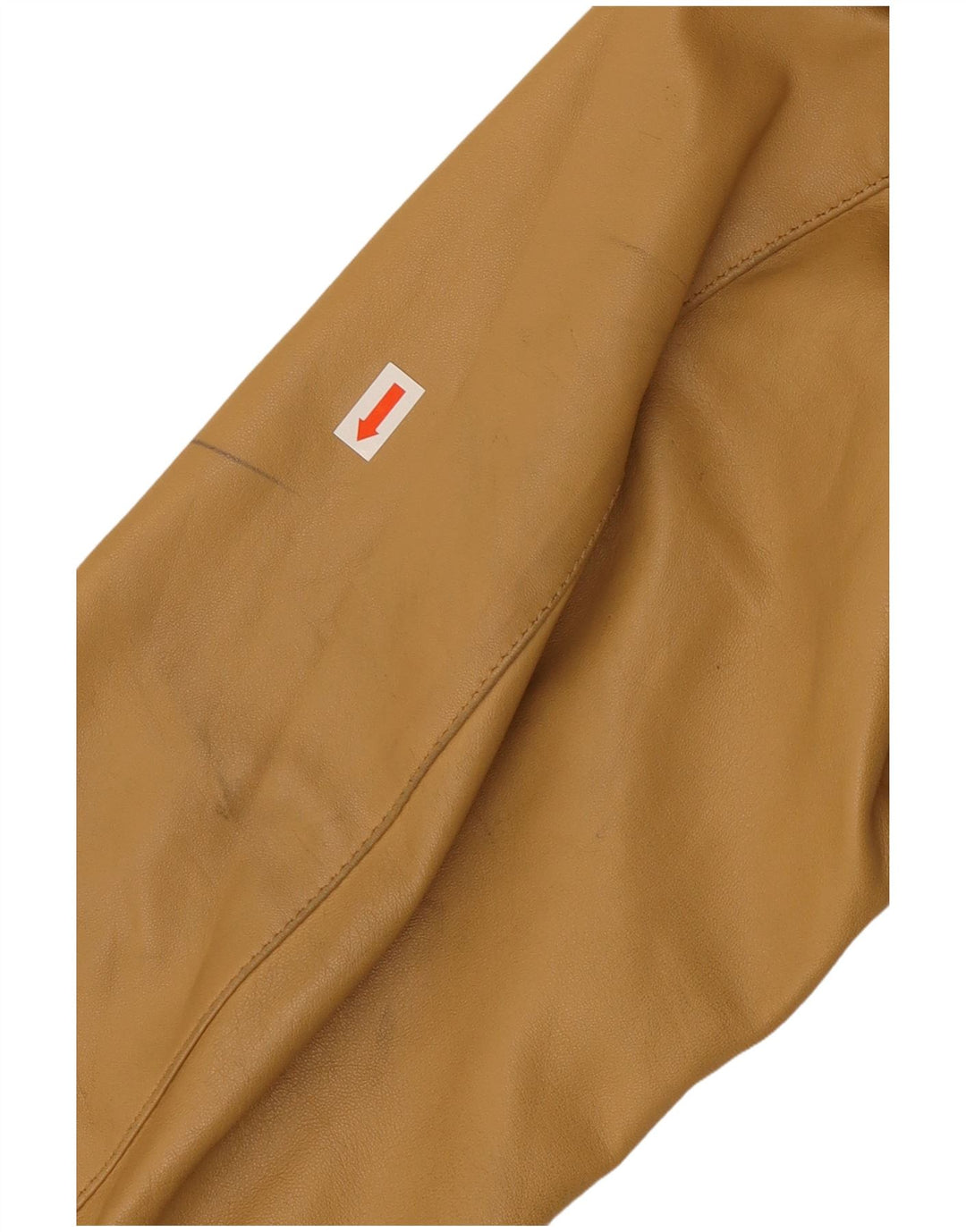 Jaqueta de couro feminina VINTAGE IT 52 2XL couro bege