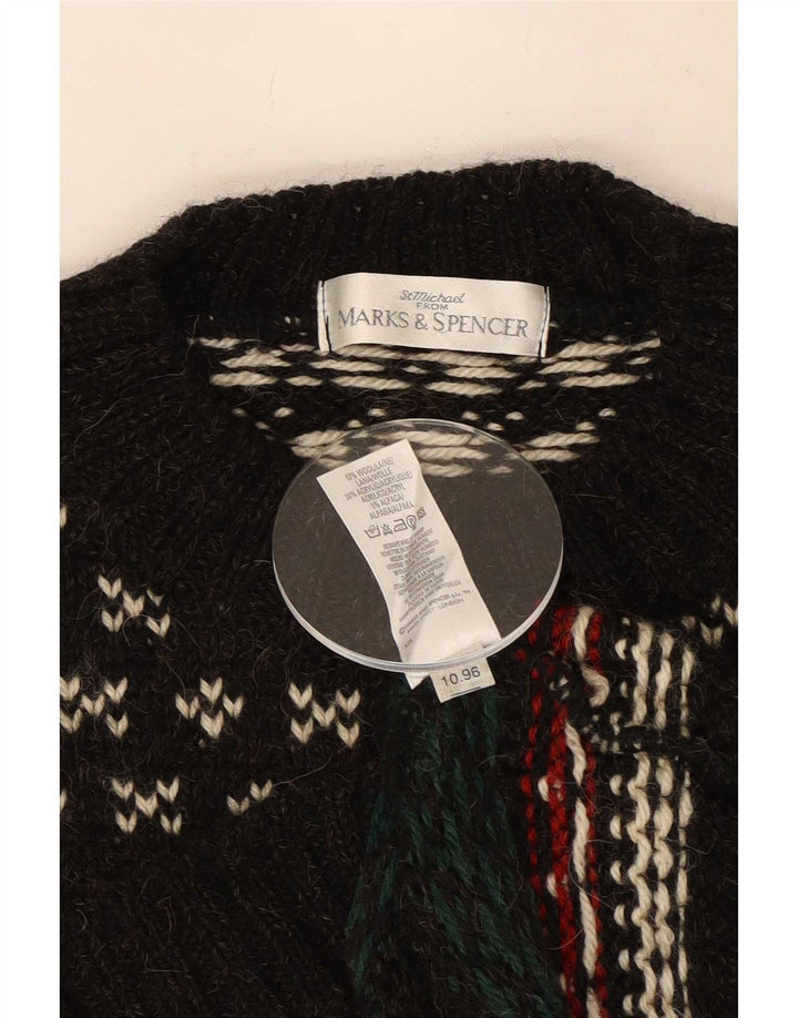 Suéter masculino Marks & Spencer St. Michael com gola redonda XL preto