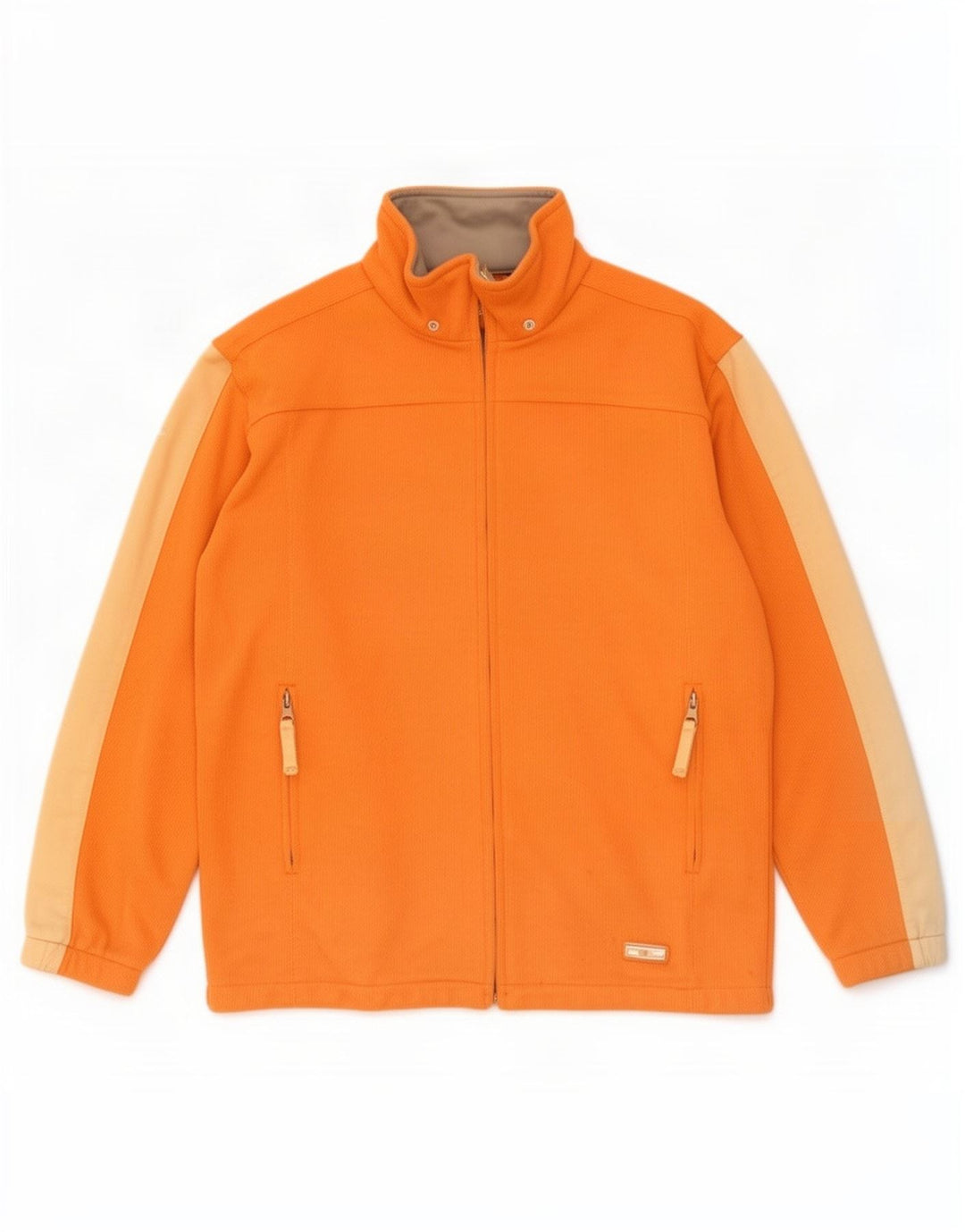 Diadora Womens Tracksuit Top Jacket UK 12 Medium Orange Colourblock