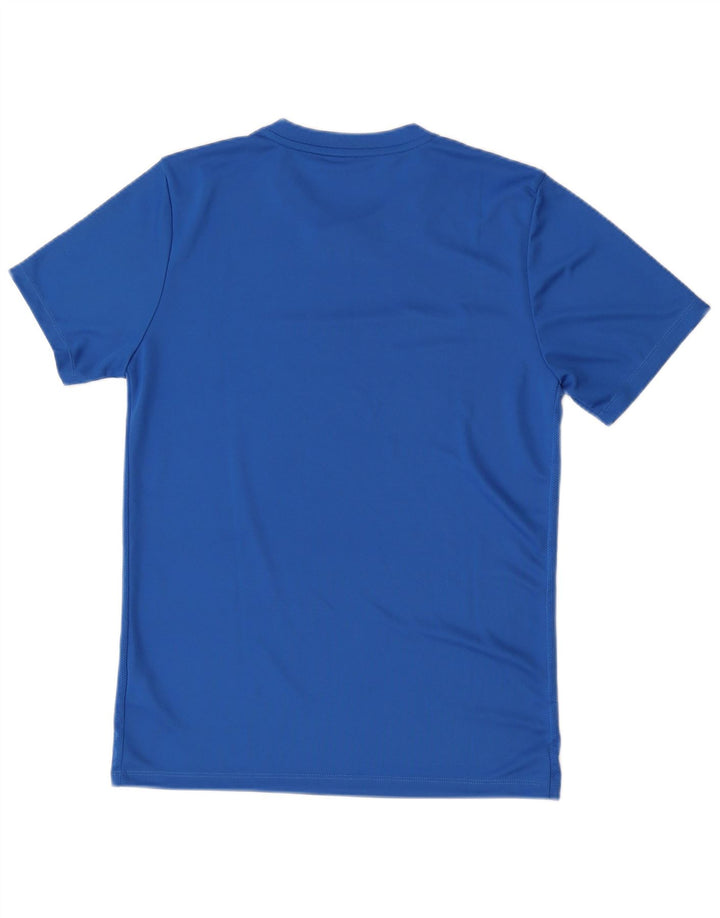 Nike Mens Dri Fit Camiseta Top Médio Azul Poliéster