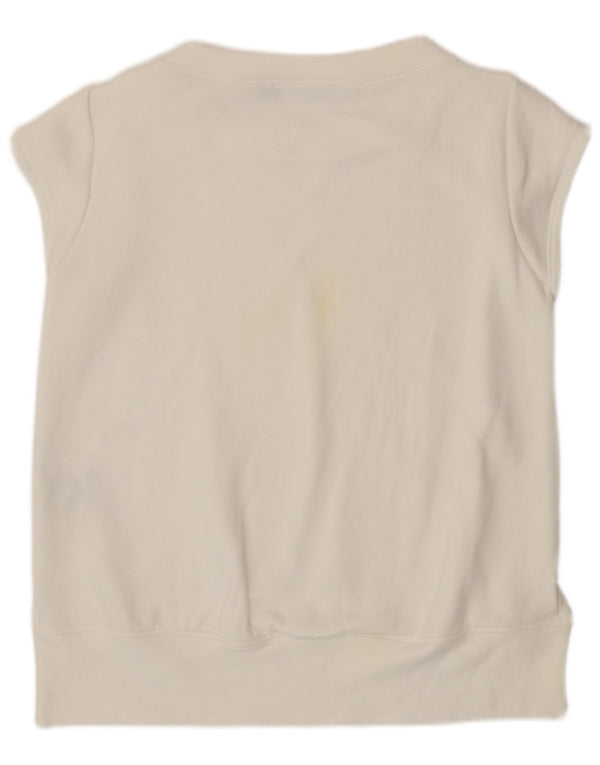 Camiseta feminina Jeckerson UK 14 algodão branco médio