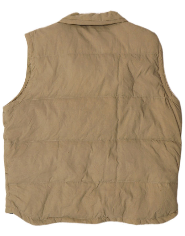 Asics Mens Padded Gilet UK 40 Grande Bege Poliamida