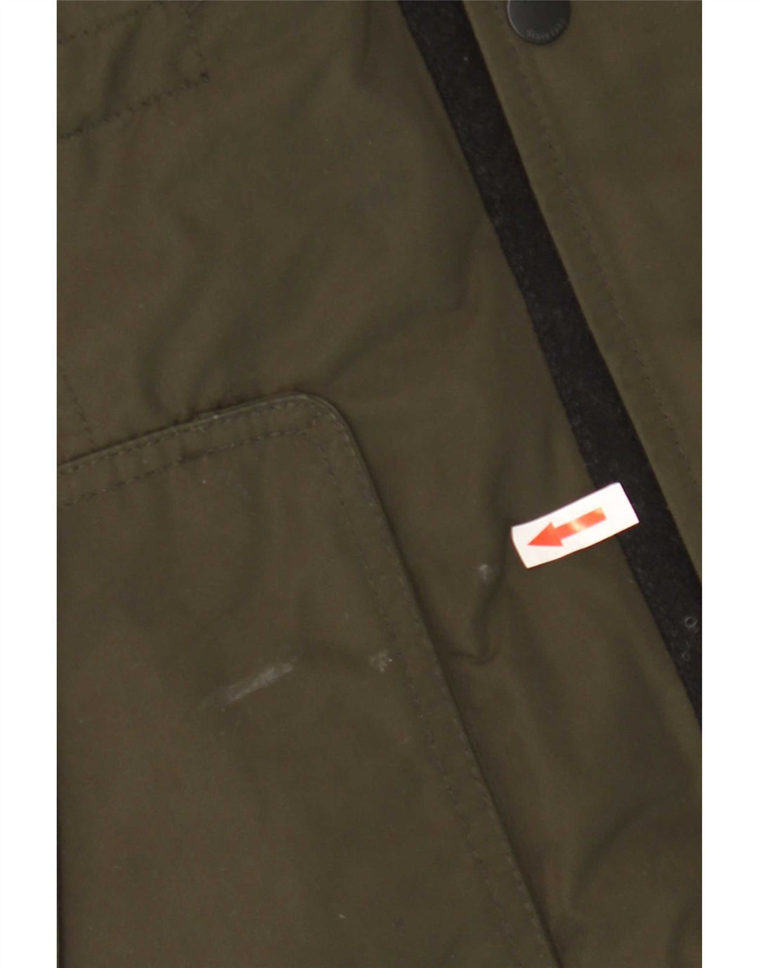 Jaqueta Parka com capuz militar masculina Guess Reino Unido 40 poliéster cáqui grande