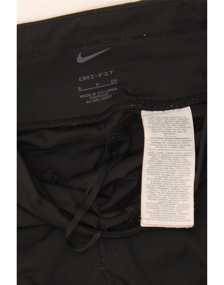 Leggings Nike Dri Fit Femininas UK 10 Pequenas Poliéster Pretas