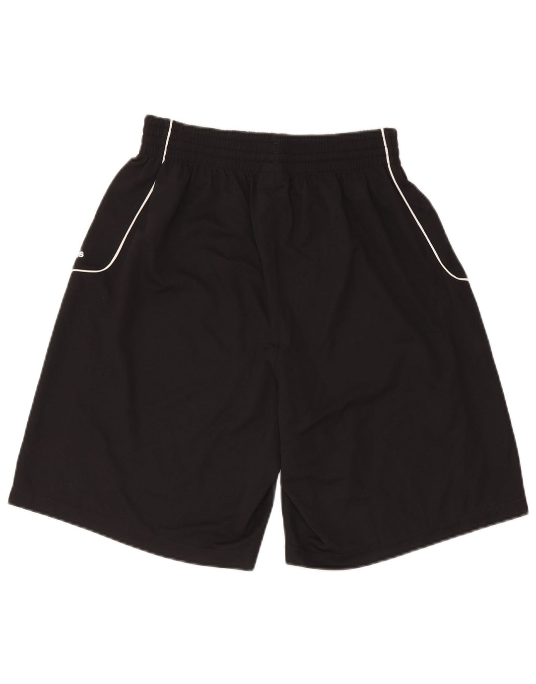 Shorts esportivos femininos Adidas médio preto colorblock poliéster