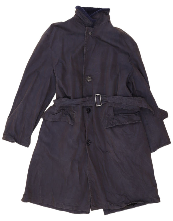 Zenith Mens Overcoat UK 40 Large Navy Blue