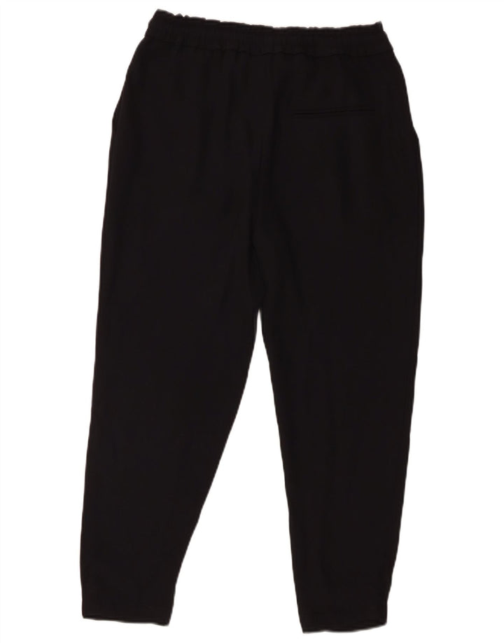 Zara Calça Feminina Cropped Pegged XS W24 L23 Poliéster Preto