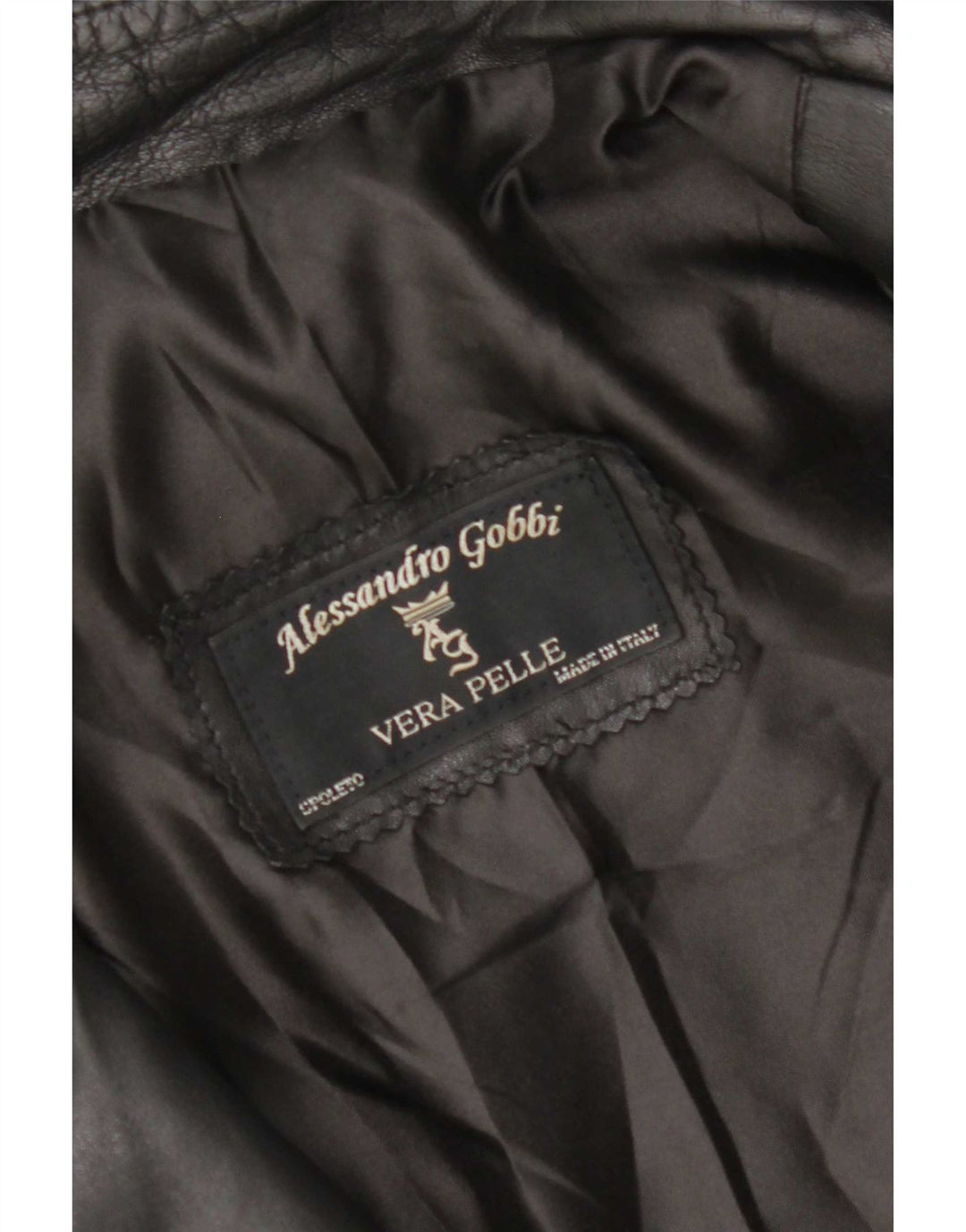 Jaqueta de couro feminina vintage Reino Unido 14 couro preto médio