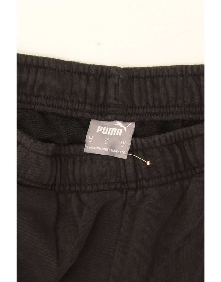 Calça de treino masculina Puma Graphic Joggers médio preto algodão