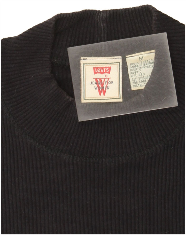Camiseta feminina Levi's Top UK 12 médio algodão preto