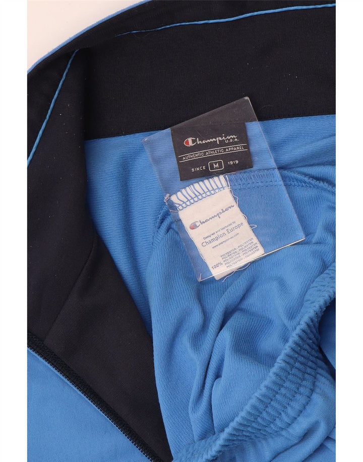 Champion Mens Treino Top Jaqueta Poliéster Azul Médio