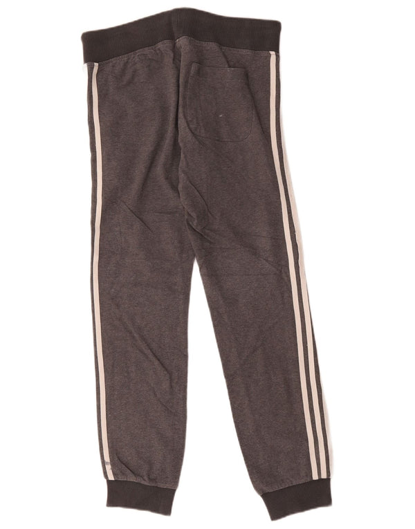 Adidas Womens Graphic Tracksuit Calças Joggers UK 10 Pequeno Cinza Flecked