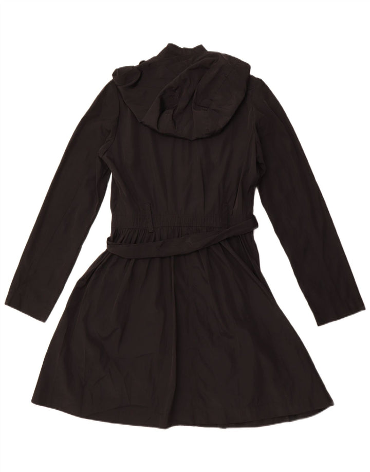 Trench coat feminino com capuz BENETTON IT 42 poliéster preto médio