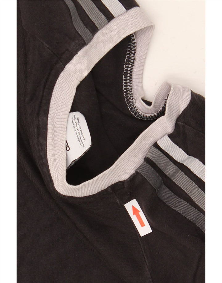 Adidas Mens Camiseta Top Pequeno Preto