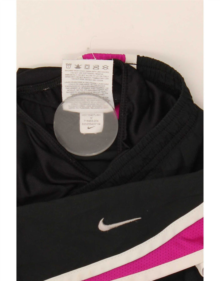 Shorts esportivos femininos Nike UK 14 médio preto colorblock poliéster
