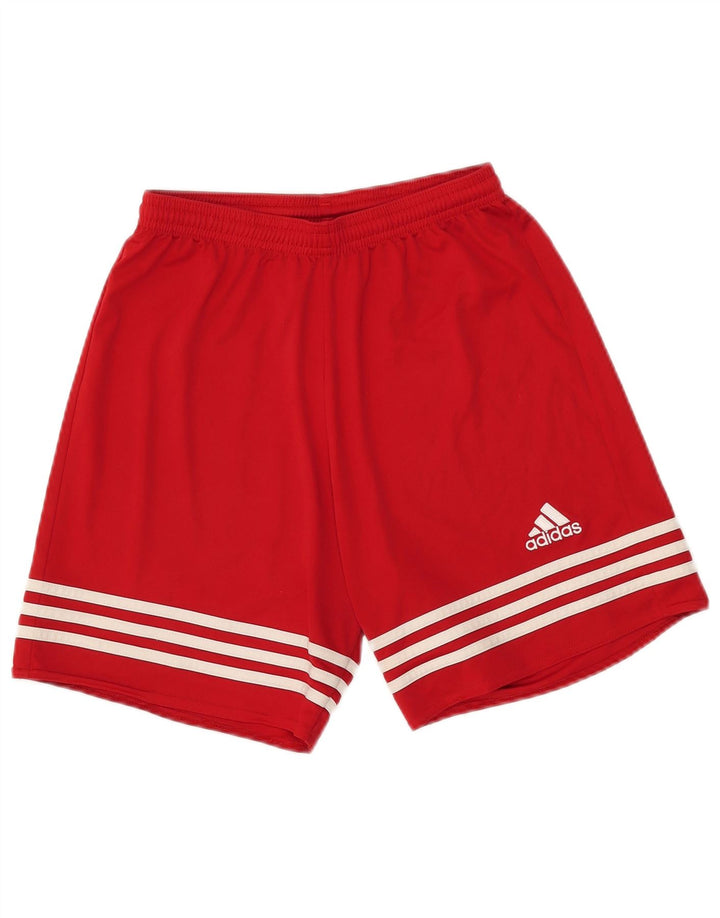 Adidas Masculino Climalite Sport Shorts Pequeno Poliéster Vermelho