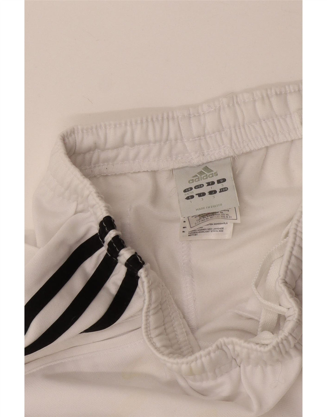 Adidas Mens Treino Calças Joggers Grande Poliéster Branco