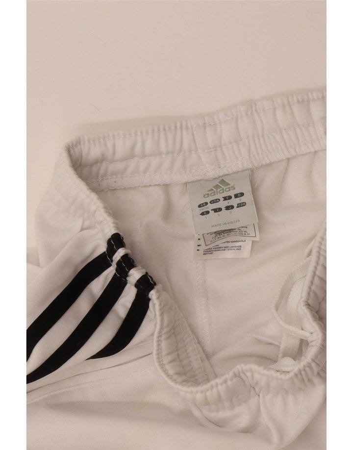 Adidas Mens Treino Calças Joggers Grande Poliéster Branco