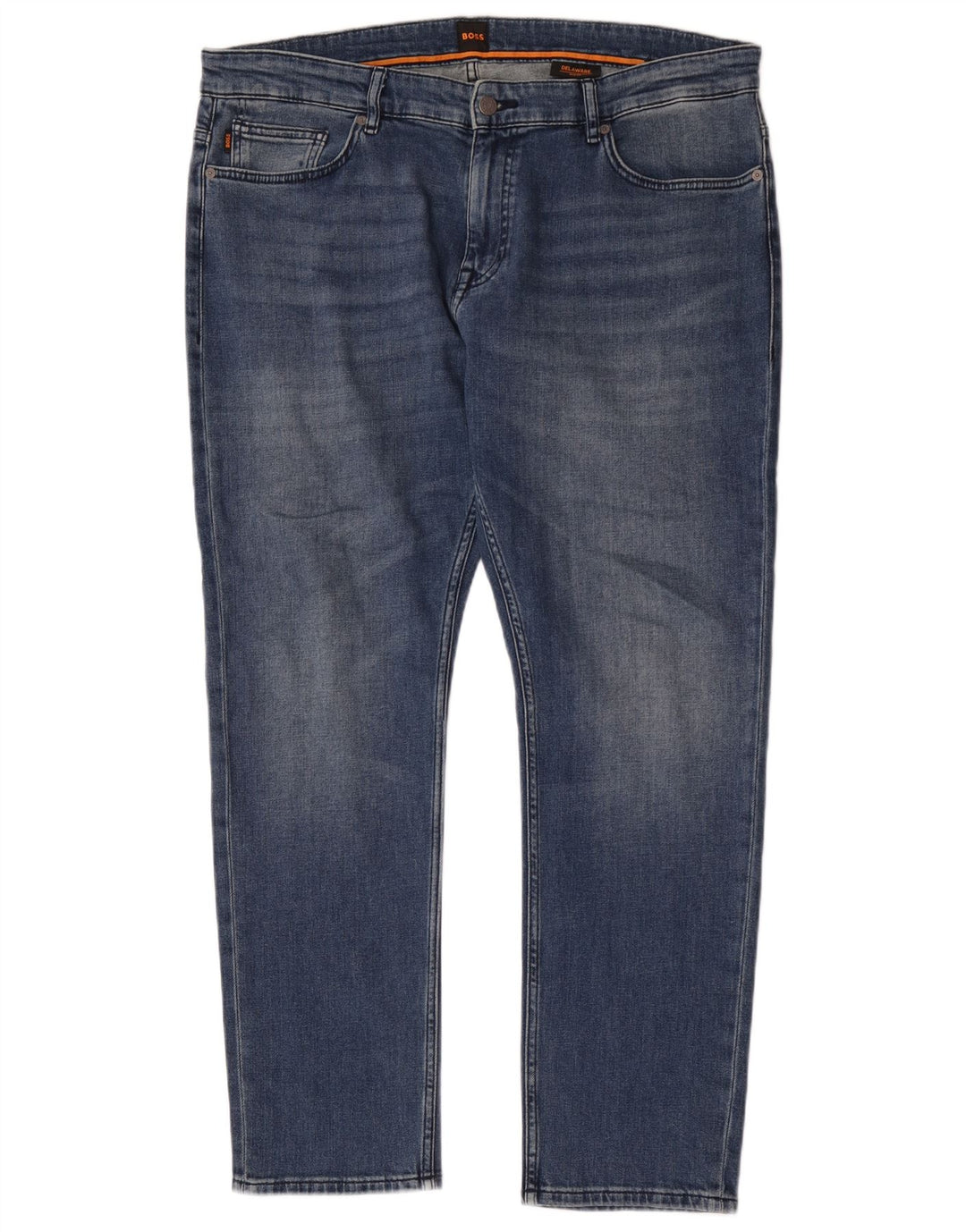 Hugo Boss Masculino Delaware Slim Jeans W38 L32 Azul Algodão