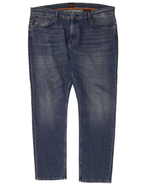 Hugo Boss Masculino Delaware Slim Jeans W38 L32 Azul Algodão