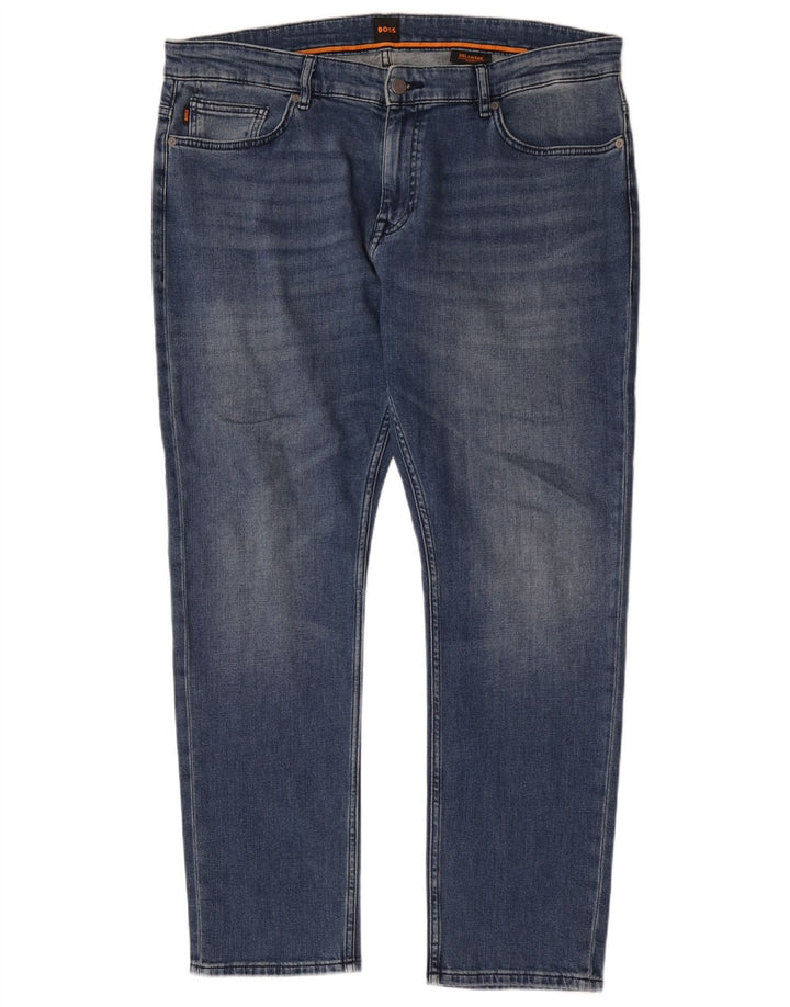 Hugo Boss Masculino Delaware Slim Jeans W38 L32 Azul Algodão