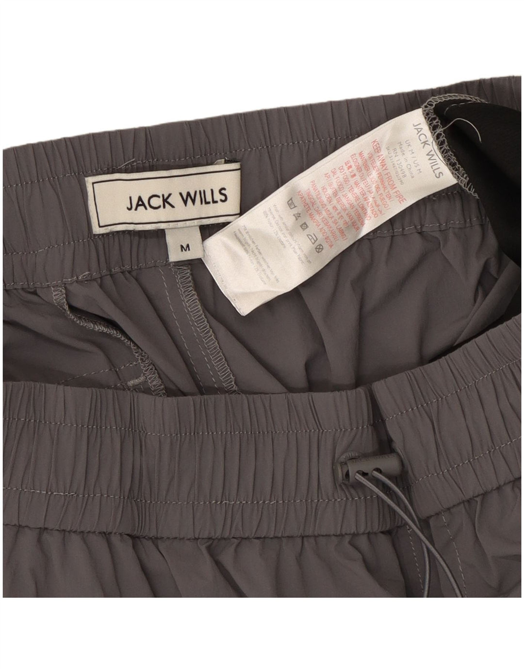 Calça cargo feminina Jack Wills, calça jogger média W28 L26 cinza nylon