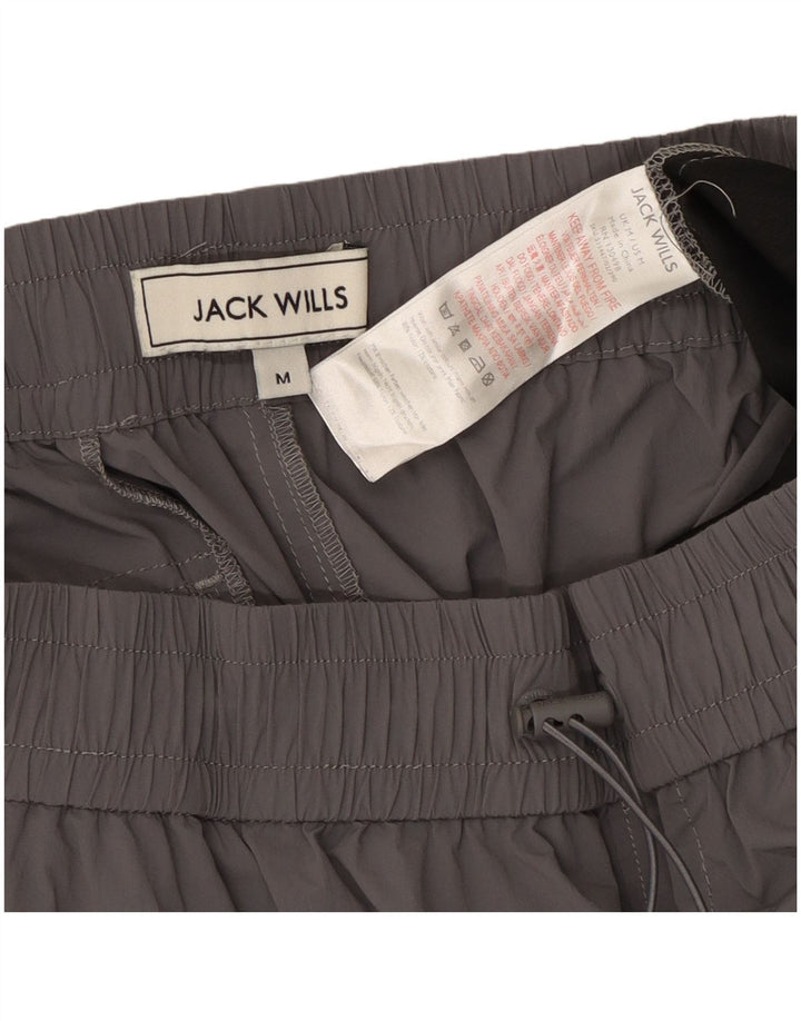 Calça cargo feminina Jack Wills, calça jogger média W28 L26 cinza nylon