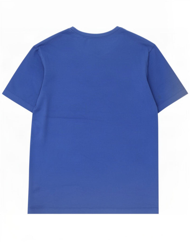Nike Mens Dri Fit Camiseta Top Médio Algodão Azul